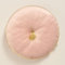 ROOM99 Allure, cuscino rotondo, 45 cm, cuscino decorativo, in velluto, con frange, rosa cipria, 1 pezzo