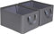 iEGrow Kleiderschrank Organizer, 2er Set faltbare Aufbewahrungskorb, Oxford Fabric Aufbewahrung 41x32x23 cm, geeignet für Wohnzimmer, Schlafzimmer, Aufbewahrung von Badartikeln (Grau)