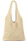 Ayieyill Häkeltasche für Damen, gehäkeltes Netzgewebe, Strandtasche, Sommer, Urlaub, ästhetische Boho-Stricktasche für Frauen, I/Khaki, 15.3 x 7.8 22 inches, Häkel-Tragetasche