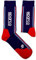 sparco Unisex Calcetines Diseño Martini-r Talla 36-40 Azul Marino/Rojo Socken, blau, 36