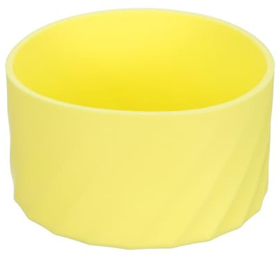 sourcing map Silicone Boot Sleeve, Non-slip Water Tumbler Bottom Sleeve Protector Cover for Water Bottles Tumbler, Yellow