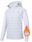 MoFiz Damen Fleecejacke Sportjacke Wanderjacke Outdoorjacke Running Winter Atmungsaktiv Jacke Hybridjacke Freizeitjacke White EU L