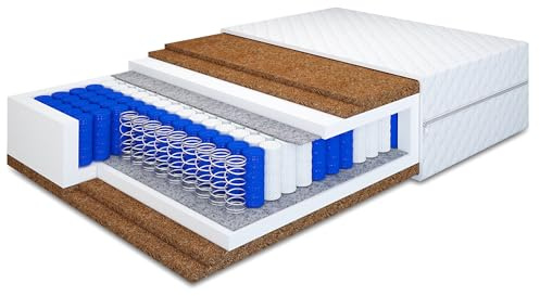 Matratze Four Coco Taschenfederkern Höhe ca. 21 cm H5 (Tencel, 140 x 200 cm)