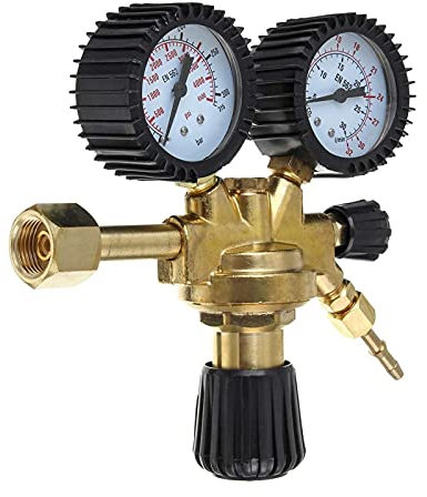 LELWNGGQ Air Regulator Accessories Argon CO2 Home Gas Bottle Tool Welding Reducer Brass Twin Gauge Mig Tig Pressure Regulator