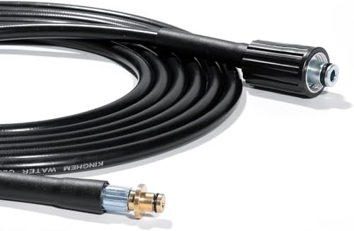 Tubo di ricambio per idropulitrice ad alta pressione per rondelle Kärcher serie K Karcher K2, Click M22 (14 mm), spina di tipo femmina, connettore rapido vecchio modello di prolunga per tubo di