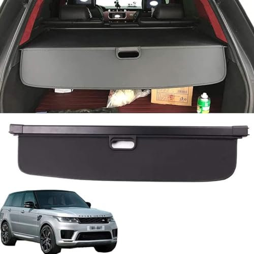 LYangr Auto Einziehbarer Laderaumabdeckung Kofferraum für Land Rover Range Rover Sport 2014-2021 Frachtabdeckungen für Automobile hintere Kofferraum-Frachtabdeckun Gepäckträger Trennwand