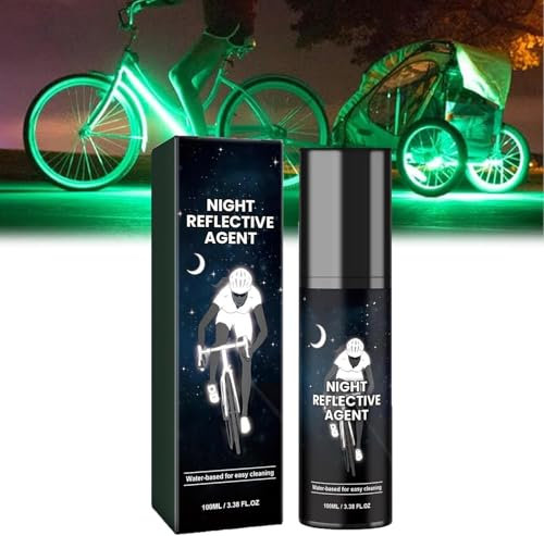ONIICHI Peinture en aérosol Lumineuse Transparente, Peinture en aérosol Lumineuse Fluorescente pour l'extérieur, étiquettes d'avertissement Lumineuses pour vêtements de vélo