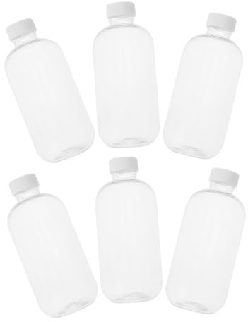 ifundom 24pcs Bottles Reusable Plastic Storage Bottles Shot Lids for Beads Game