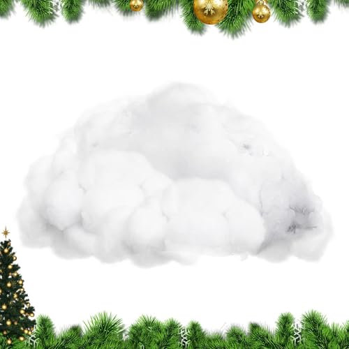 Künstlicher Schnee | Deko-Schnee für Weihnachten, künstlicher Schnee für Tisch, Fenster, Weihnachtsbaum, Hof