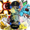 OLLIE TRICK Finger Skateboard aus Holz, professionelles Fingerboard mit Zubehör in Geschenkbox und 20 Stickern (Drachen-Mond)