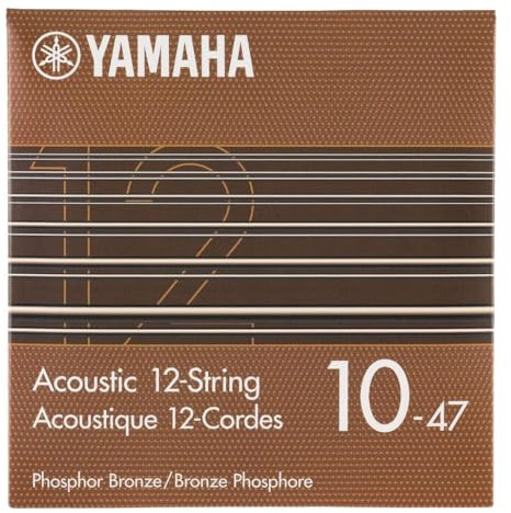 YAMAHA SA10P-12 Corde per Chitarra Acustica – 12-String Light (010-047),Phosphor Bronze