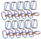 Gadpiparty 1 Satz Rainbow Swivel Snap Hooks Clasp für Hundehalsbänder und Diy Projekte Teiliges Bunten Clips und Passenden Riegeln Vielseitig Einsetzbar für Taschen und Schmuck
