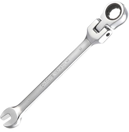 Foyscr Combination Ratchet Spanner, CRV Forged 17mm Wrench | Industrial Dual Purpose Design, Anti Slip Anti Bend Hand Tool