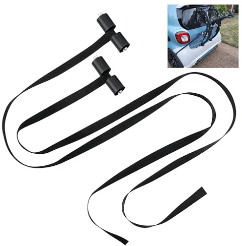 Dunkive 2pcs Bike Rack Straps Replacement Compatible with Saris | Compatible with Bones, Bones EX, Guardian Soft Rubber Bumpers Accessories Protect Hatchback & SUV