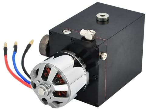 HCGX Pompe hydraulique Haute Pression RC avec réservoir d'huile en métal CNC, for Mise à Niveau 966 970 1:14, pièces de Chargeur Pelle(Pump)