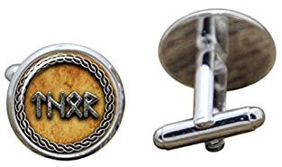 Patch Nation Wikinger Thor Rune Cosplay Cufflinks Manschettenknöpfe