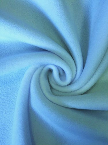 Premium Quality Anti-Pill Polar Fleece | Soft Washable Fabric | Sold by The Metre | 50+ Colours in Stock | Same Day Dispatch | by Tia Knight (Baby Blue, 1 Metre)
