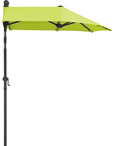 Schneider Sonnenschirm Salerno mezza, apfelgrün, 150x150 cm rechteckig, Gestell Stahl, Bespannung Polyester, 5.94 kg