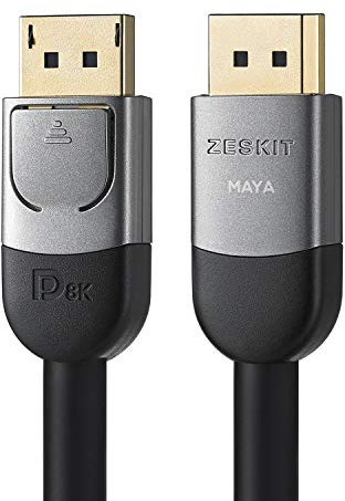 Zeskit Certified DP 1.4 Cable 8K 60Hz 4K 120Hz 144Hz HBR3 32.4Gpbs for Nvidia 16ft