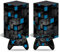 Xbox Series X Stickers Full Body Vinyl Skin Decal Protective Cover for Microsoft Xbox Series X Console and Controllers (Blue&Black Block)