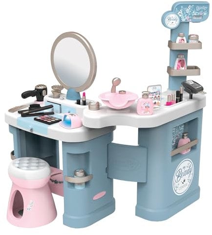 Smoby - My Beauty Center Kosmetikstudio - Schminktisch mit elektronischen und mechanischen Funktionen, viel Zubehör, für Kinder ab 3 Jahren