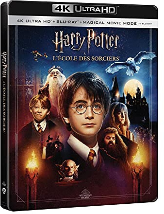 Harry Potter à l'école des sorciers [4K Ultra-HD + Blu-Ray-Édition boîtier SteelBook] [4K Ultra HD + Blu-ray - Boîtier SteelBook® limité]
