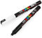 Posca Uni PC-1MR Lot de 2 marqueurs peinture Noir et blanc 0,7 mm