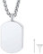 FindChic Memorial Urnen Anhänger Asche Personalisierte Halskette Dog Tag Kette Herren Damen Edelstahl Blut Kette zum befüllen Erinnerungsschmuck mit Trichter Füllen Kit Silber