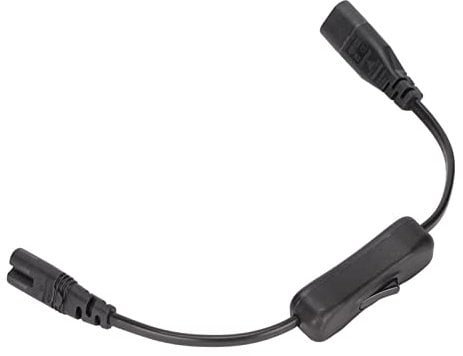 Iec Splitter, 30cm/0. 98ft IEC 320 C8 to C7 Cable 1500w Universal Power Tv Power Cable Pc Power Cable with Copper Core for Hand Warmers Barcode Machines Scanners Electronic Scales