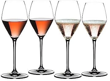 RIEDEL Mixing Set Rosé, 4er Set, klares Kristallglas, maschinell gefertigt