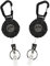 2 Pièces Porte-clés Rétractable Enrouleur, Porte badge mousqueton robuste Yoyo, bobine de badge d'identité tactique avec cordon rétractable en acier de 70cm, porte-cartes clés, Traction 8.6 oz