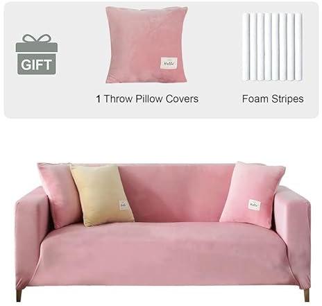 ele ELEOPTION Sofa Überwürfe Sofabezug Stretch elastische Sofahusse Sofa Abdeckung in Verschiedene Größe und Farbe