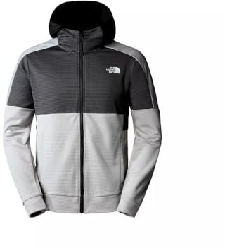 The North Face Full Zip Fleece Meld Grey-Asphalt Grey-TNF Black XS