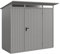 Gerätehaus Trend Pultdach / 1-flügelig / 3 Größen / 5 Farben/Geräteschuppen/Gartenhaus/Aluminium-Bodenrahmen/Hohe Qualität und sehr stabile Haptik/Einfache Montage - S (3,79 m²) (RAL 7016)