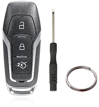 3 Tasten Schlüssel Fernbedienung Gehäuse für Ford Mondeo Edge S-max Galaxy Keyless (Keine Batterien)