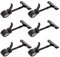 Kunststoff Schildhalter,6 Stück Schwarz Preisauszeichner Preisschilder Halter Etiketten Warenschildhalter Drehbare Preisschildhalter Etikettenhalter Merchandise Schild Clip Display Clip Halter Stand