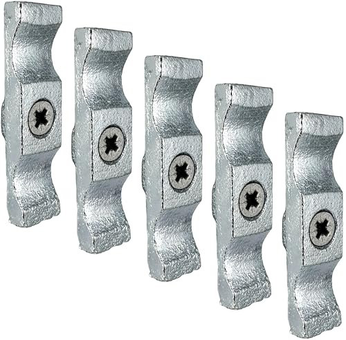 IRONTITE® 5pc Galvanised Turn Button Latch 50mm (2) Turn Buttons, Cupboard Latch, Turn Button Fastener Cabinet Latch, Screws Included, Internal Or External Use Turn Latch.