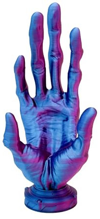 Alien Hand Game Controller Halter | STLFlix Finger Halterung VR Quest Space Weltraum Außerirdisch Smartphone Portemonnaie Fernbedienung Schlüssel Dekoration (Blau/Lila)
