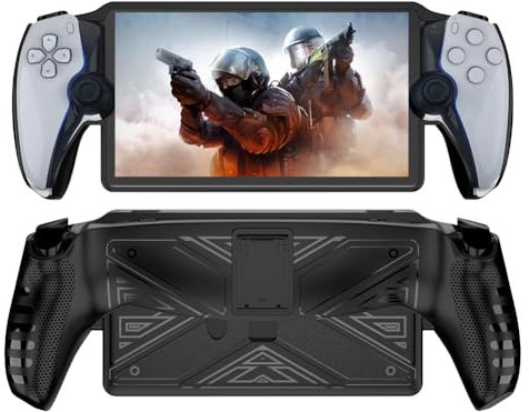 Coque de protection pour lecteur à distance Playstation 5 Portal - Coque de protection en TPU souple avec béquille - Étui de voyage avec support pour PS5 Portal Accessoires Skin