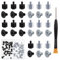 Zmbroll 80Pcs M.2 SSD Screw Kit,Black and Silver M.2 Standoffs and Screws,M2 x 4.5+2.5 SSD Mounting Screws for Asus Motherboards with Screwdriver