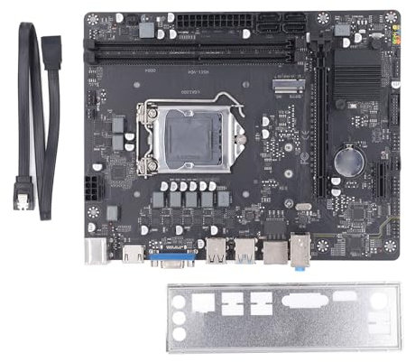 Elprico Scheda Madre LGA 1200, Supporto per Scheda Madre da Gioco DDR4 Processori Core I9 I7 I5 I3 Pent Ium, Scheda Madre per Computer Desktop SATA USB 3.0 a Doppio Canale DDR4,