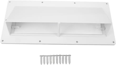 BOROCO Dunstabzugshauben-Entlüftung Für Wohnmobile, 253 X 88 Mm, Weiße, Wetterfeste Abluftabdeckung Für Herd Und Badezimmer Für Wohnwagen