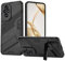 GOKEN Coque pour Honor 200: Housse Antichoc avec Silicone Souple et Dos en PC Rigide, Étui avec Support Pliable, Design Armor et Robuste, Cover Case, Noir
