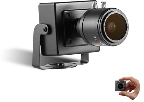 REVODATA 5MP Mini PoE IP Kamera, Ultra HD 2880x1620P 2.8-12mm Zoom Kamera, kompakte Netzwerk Home Indoor Security Kamera, P2P Remote View RTSP Stream Web Control (I712-P-TS-X)