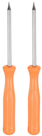 QUARKZMAN 2 Piezas Destornillador Torx T4 de 4 de Longitud de Acero al Carbono No Magnético Estrella de Seguridad de 6 Puntas Destornillador de Precisión con Mango Antideslizante, Amarillo
