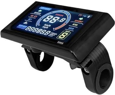 Ebike LCD Display 5 Pin, 24-72 V, LCD-S966, intelligenter Farbbildschirm, Fahrrad Computer wasserdicht, Mountainbike-Bedienfeld, verwendet für den Controller mit Protokoll Nr. 2, normaler Anschluss