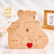 Personalisiertes Holzkunstpuzzle der Koalasfamilie mit 1-8 Namen, Holz Koala Skulpturen Desktop Ornament Weihnachts Home Tischdekoration, Geschenk für Familie, Oma, Opa Mama, Papa