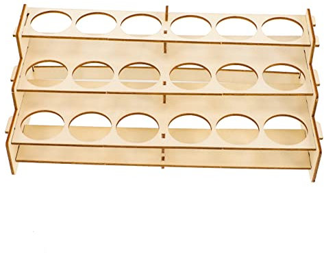 DIYEAH Farbständer Aus Holz Anzeige Machen Inhaber Make-up-schubladen-organizer Werkzeug Organizer Für Hautpflegeschubladen Stand Kunst Bin Nagellack Organizer Organisation Malen Hölzern