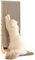 FUKUMARU Rascador para Gatos de 83 cm de Altura, rascador Vertical en Forma de L, con Pelota de Juguete, Alfombrillas rascadoras de cartón Paredes y Esquinas,XXL