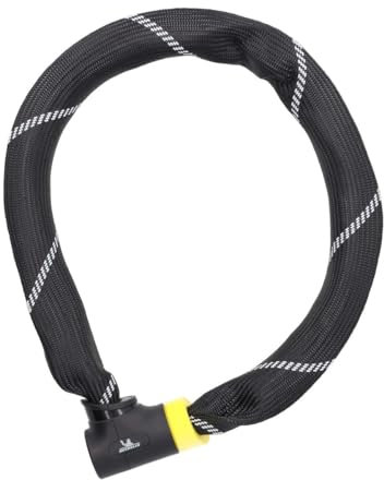 MICHELIN - Antivol Chaîne 900/83 ART2 à Clés - Longueur 90 cm - Acier Trempé - Protection Anti-Perçage - Revêtement Fibre Épaisse - Inclus 2 Clés - Sécurité Vélo